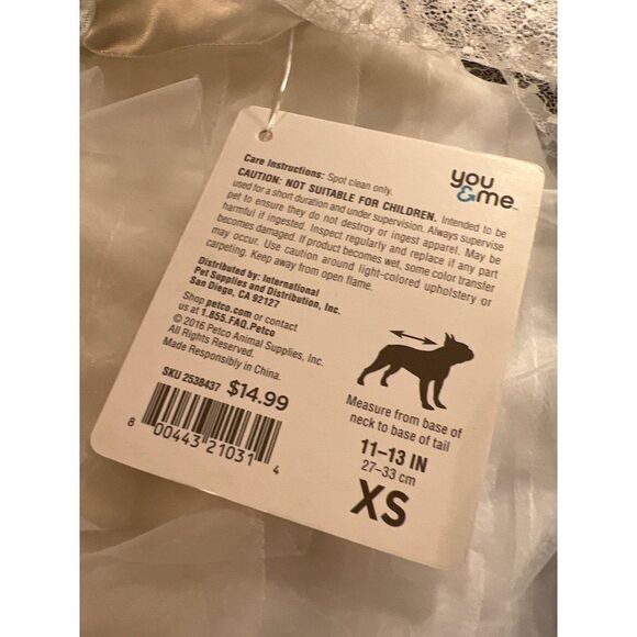 XS White Wedding‎ Dress & Veil Set NWT (Orig. $15) - Picture 7 of 7